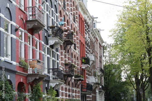 Photography historic building in amsterdam