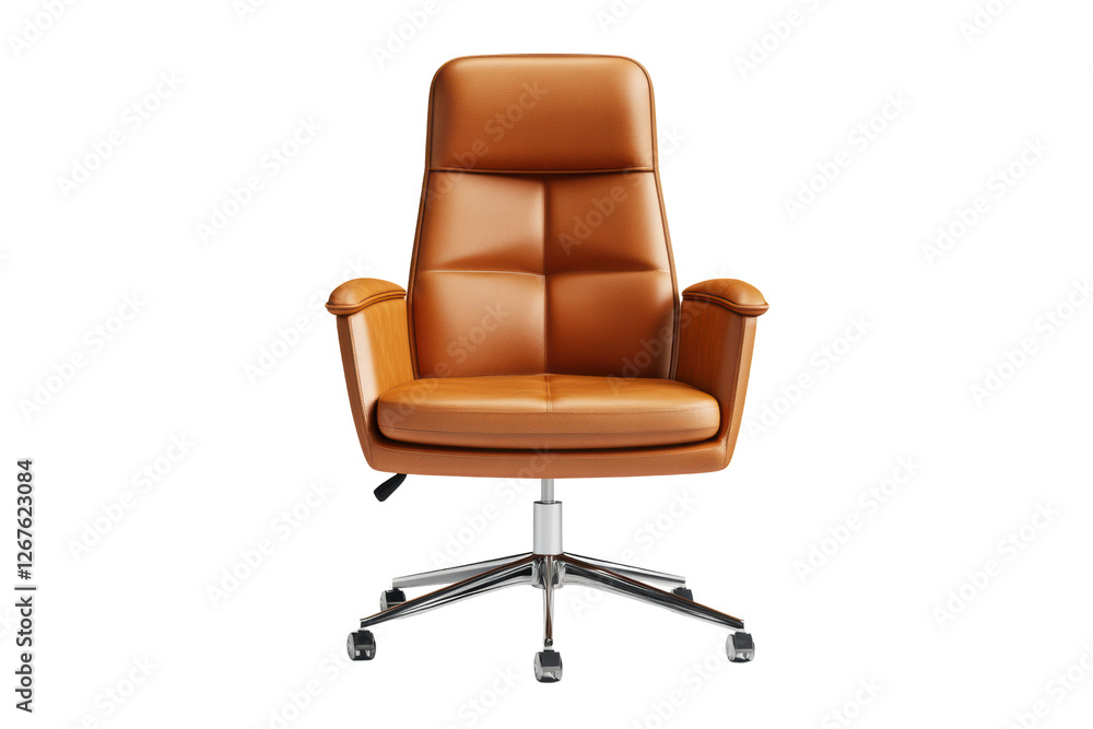 Office Chair front view modern designer furniture isolated on transparent or white background, png Office Chair front view modern designer furniture isolated on transparent or white background, png