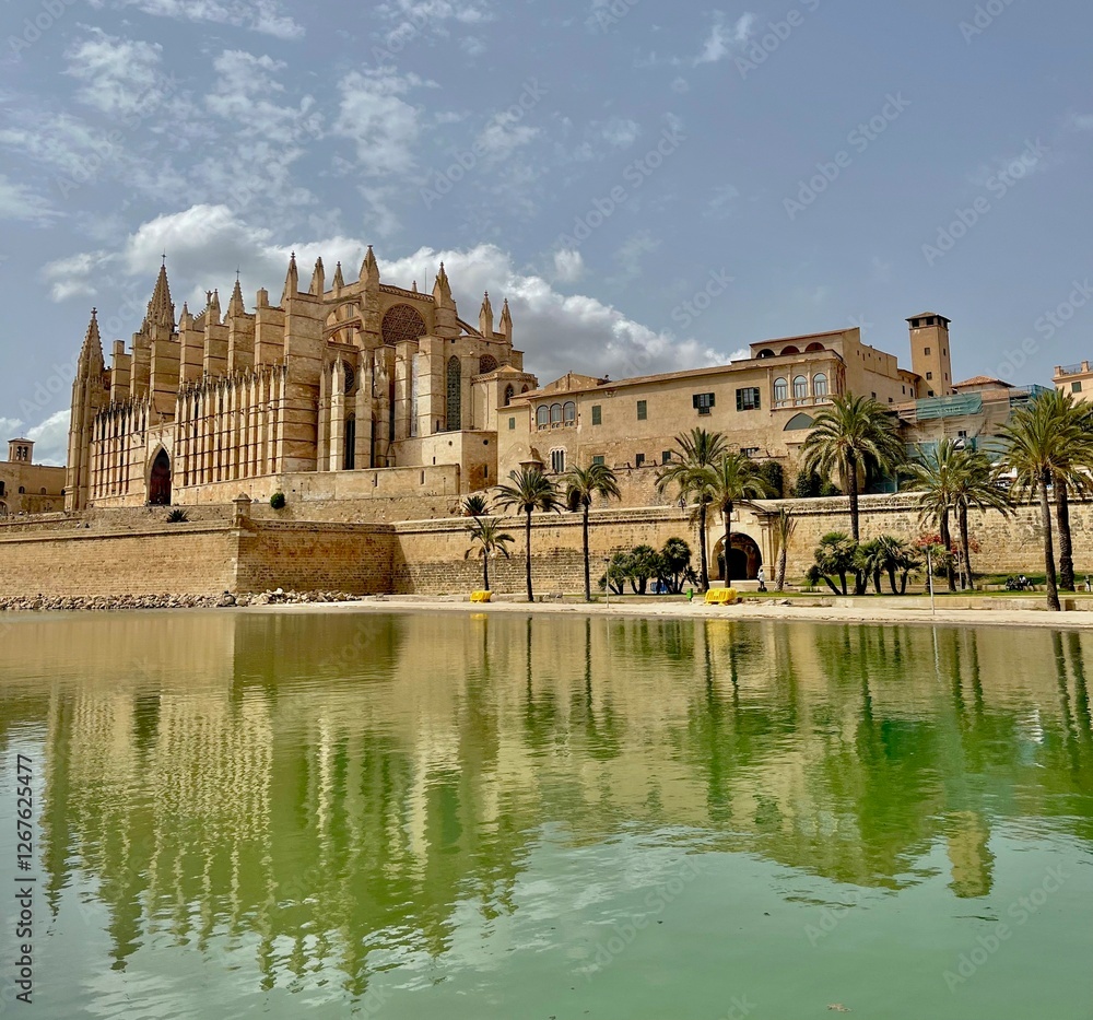 Naklejka premium Cathedral in Mallorca, Spain