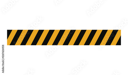 caution yellow stripe warning safety design vector template