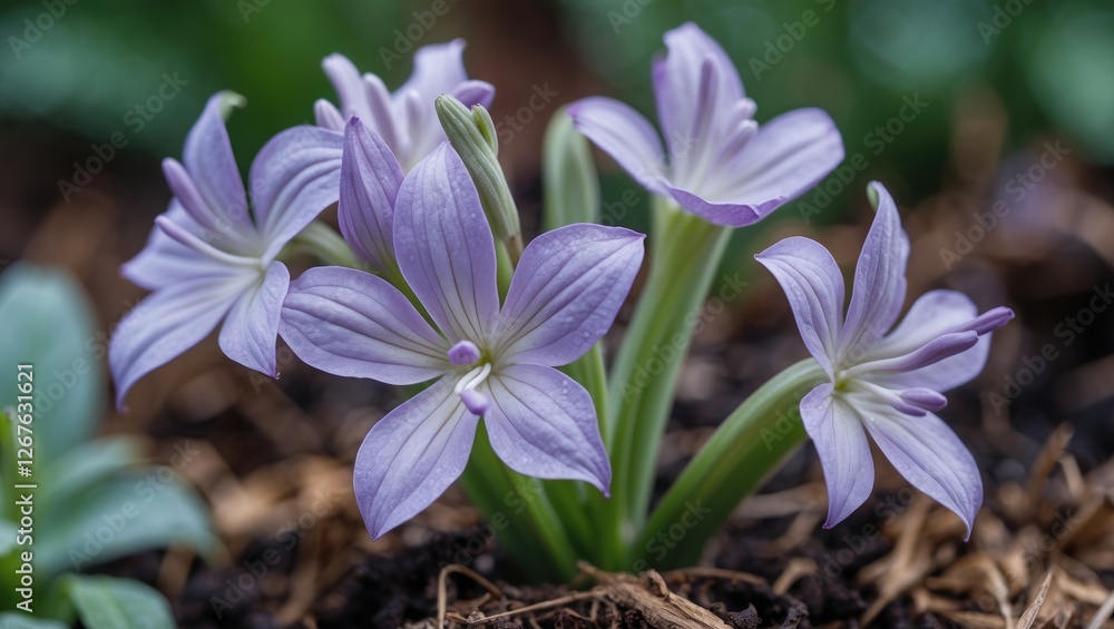 Pale purple flowers of Oxalis corymbosa blooming gracefully in a garden setting showcasing the beauty of perennial plants in the Oxalidaceae family. Pale purple flowers of Oxalis corymbosa blooming gracefully in a garden setting showcasing the beauty of perennial plants in the Oxalidaceae family.