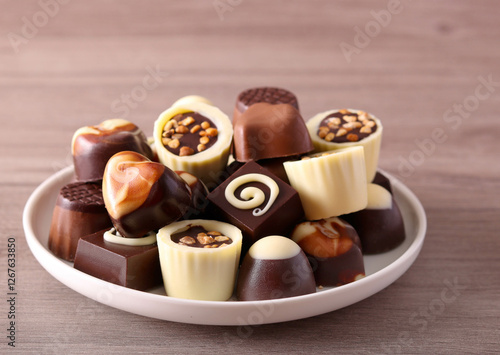 Chocolate assorted sweets photo