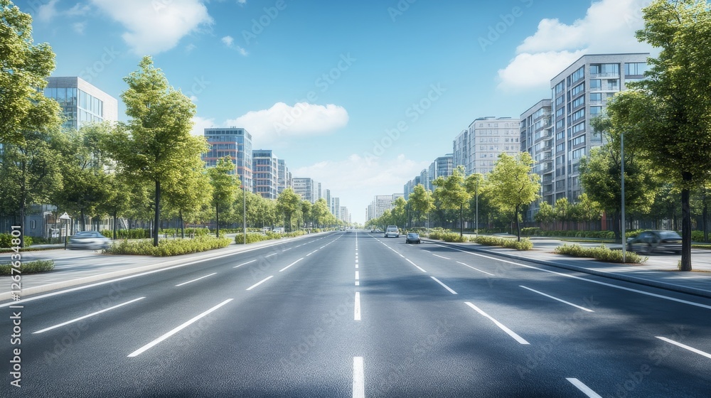 Modern eco friendly city with clean air Modern eco friendly city with clean air