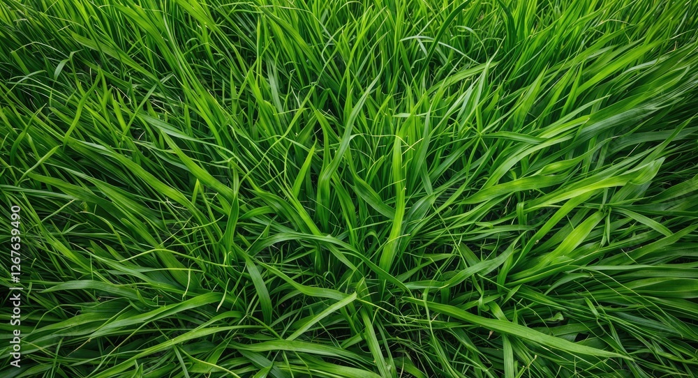 Lush Green Grass Texture with Abundant Copy Space for Text Overlay or Design Elements Lush Green Grass Texture with Abundant Copy Space for Text Overlay or Design Elements