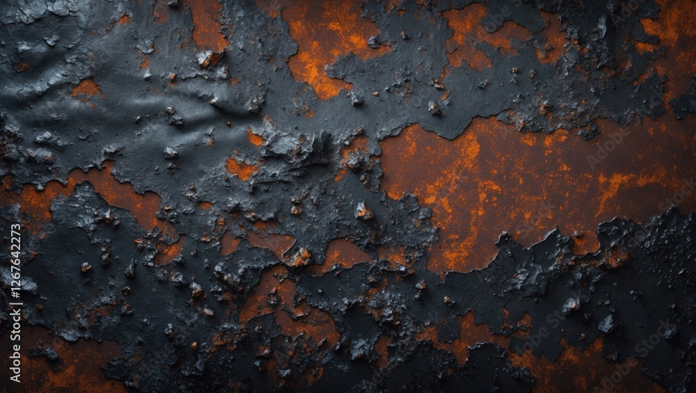 Rusty metal texture with dark grunge finish highlighting corrosion and oxides, perfect for abstract art and industrial design backgrounds. Rusty metal texture with dark grunge finish highlighting corrosion and oxides, perfect for abstract art and industrial design backgrounds.