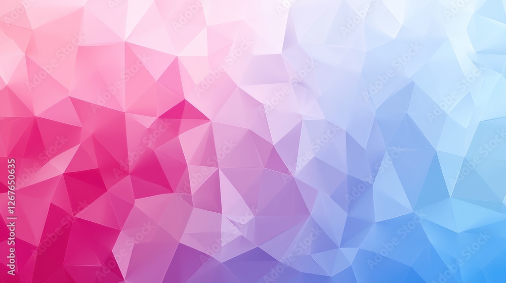 Obraz premium Abstract pink and blue geometric low poly background.