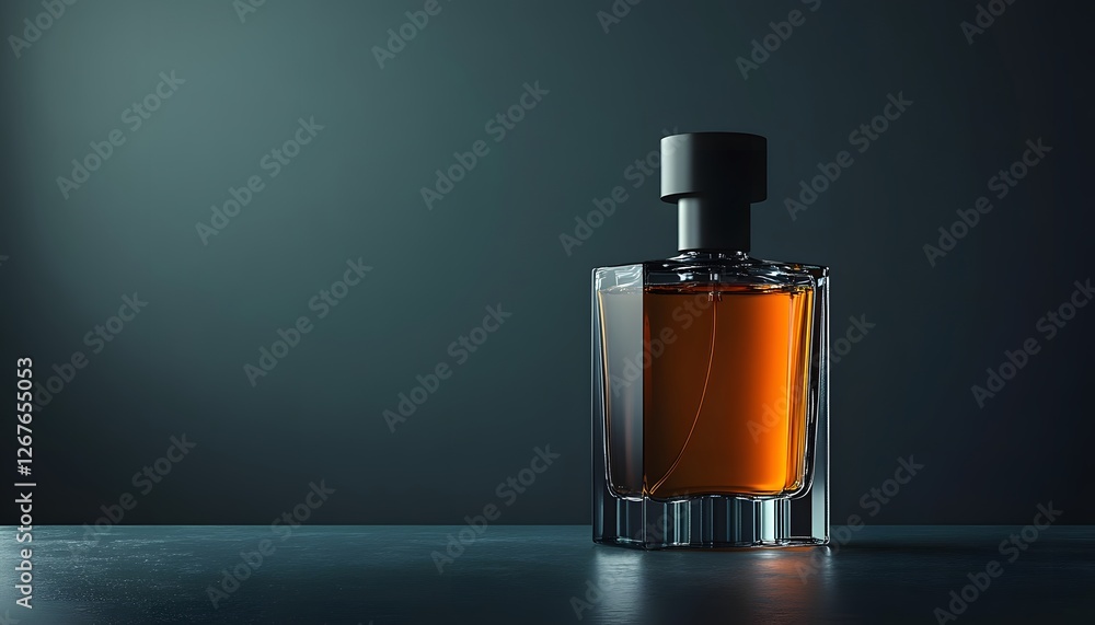 Luxury Perfume Bottle On Dark Surface Luxury Perfume Bottle On Dark Surface