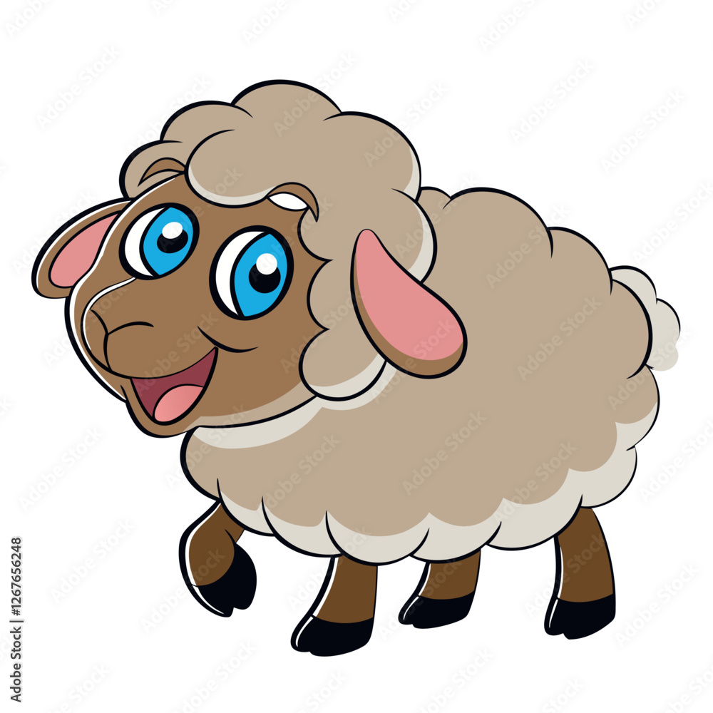 Cartoon sheep design Cartoon sheep design