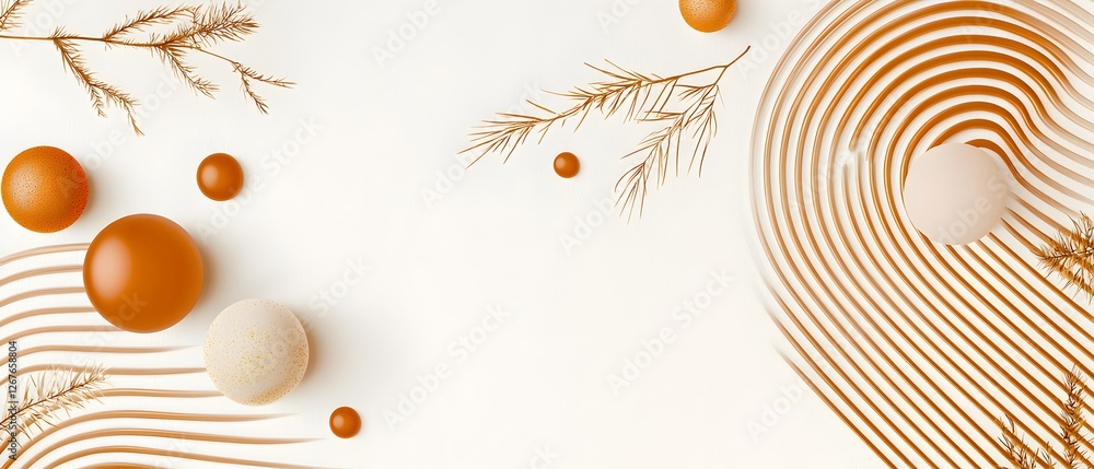 Fototapeta premium A white background with a purple and gold swirl