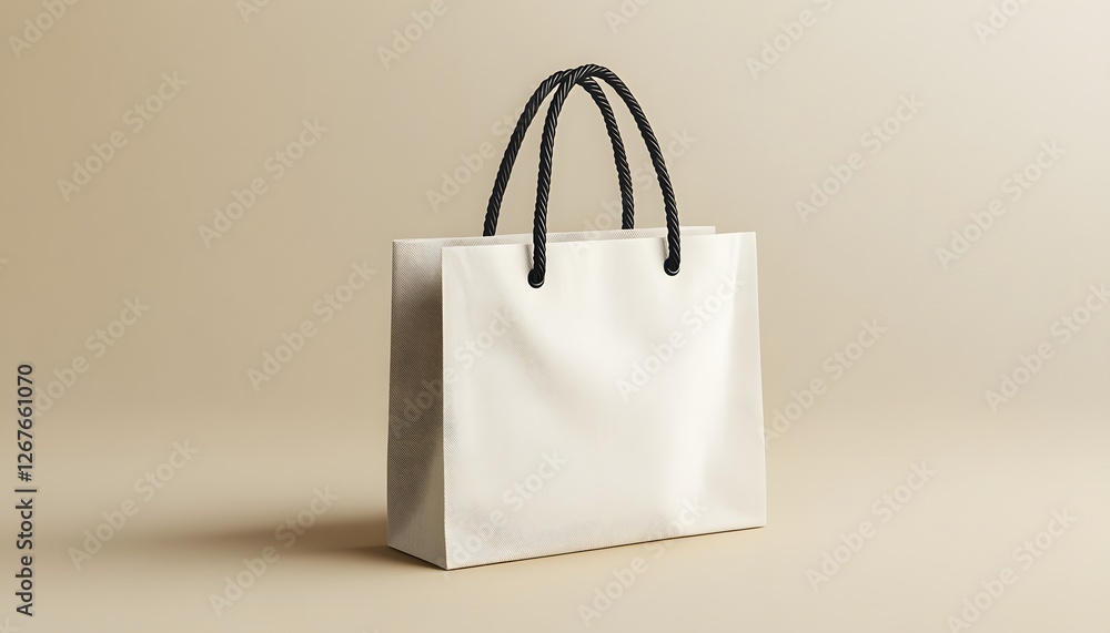 White Paper Shopping Bag Mockup White Paper Shopping Bag Mockup