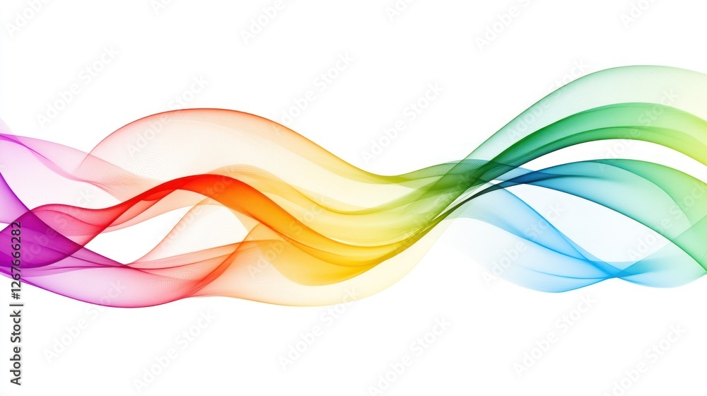 Fototapeta premium Colorful abstract wave background.