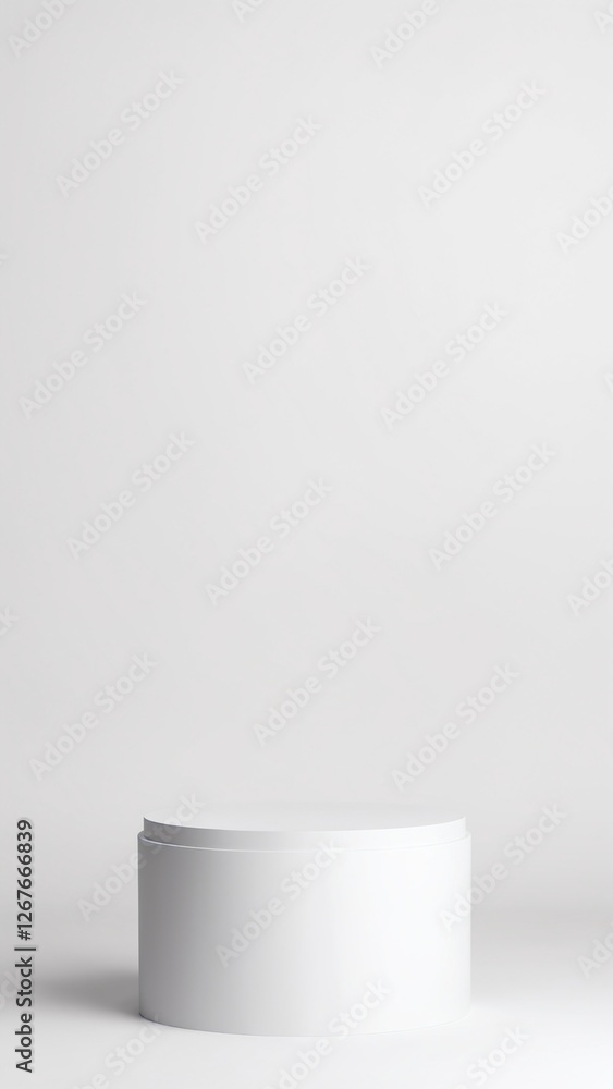 Minimal background. podium and white background for product presentation. 3d rendering illustration Minimal background. podium and white background for product presentation. 3d rendering illustration