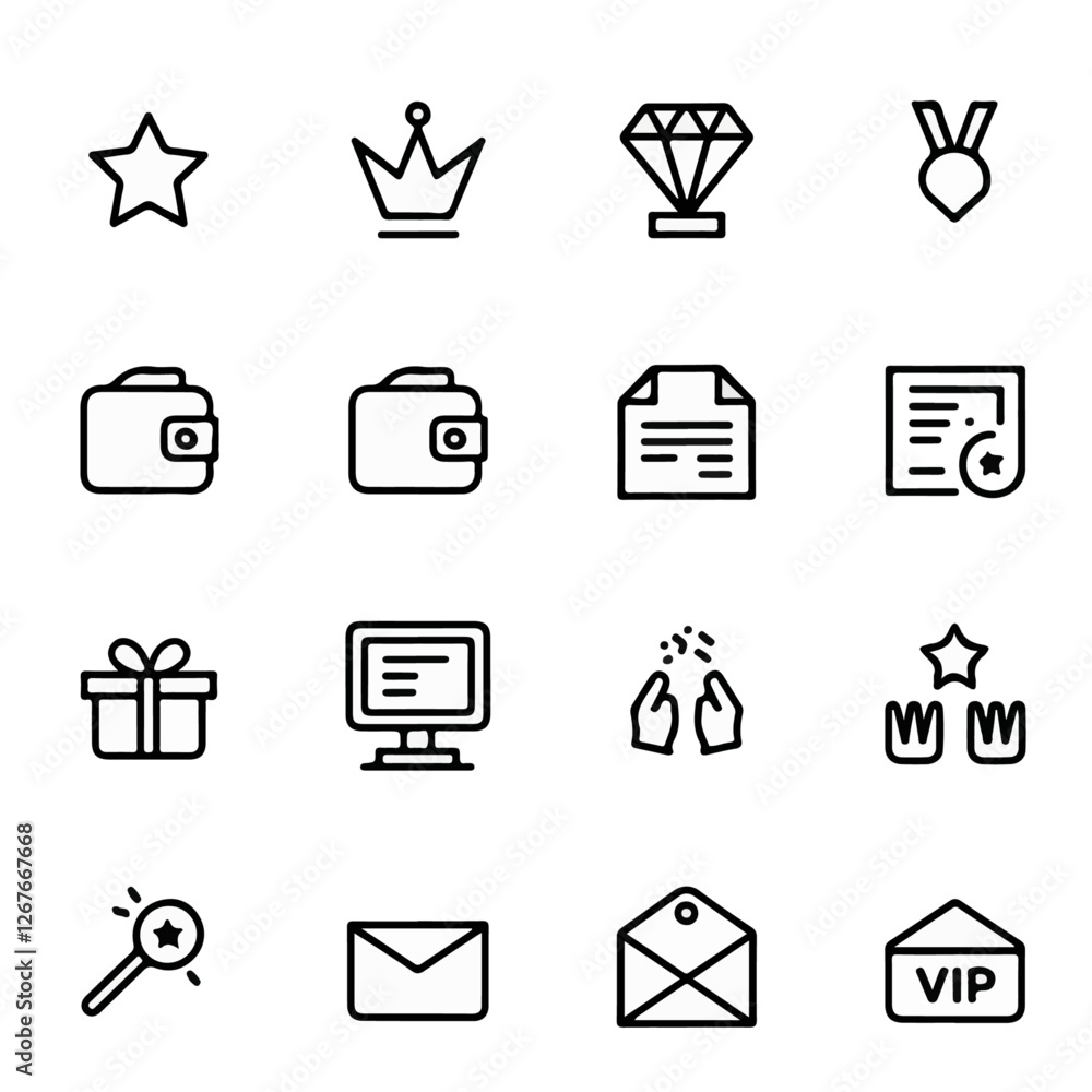 Minimalist Black Icon Set Representing Various Concepts For Business Communication Technology And Everyday Activities In A Simple Design Minimalist Black Icon Set Representing Various Concepts For Business Communication Technology And Everyday Activities In A Simple Design