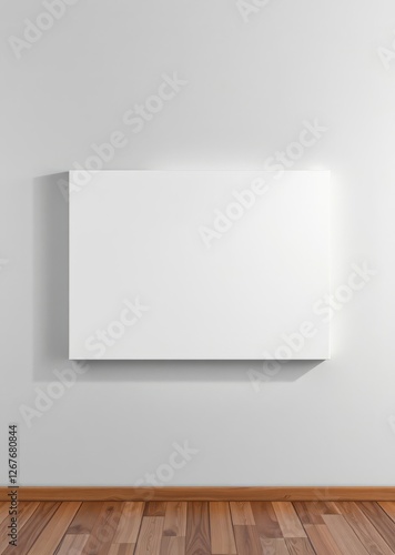 Wallpaper Mural A completely withe canvas mockup placed on withe wall good lighting no shadwoes canvas is 16 to 9 the format wall art mockup interior wall frame mockup art home empty modern decoration poster Torontodigital.ca