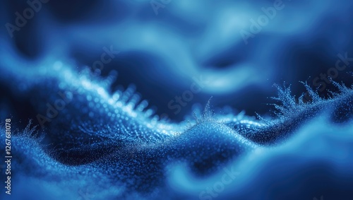 Abstract Blue Textured Background with Soft Blurred Patterns Ideal for Design and Creative Projects