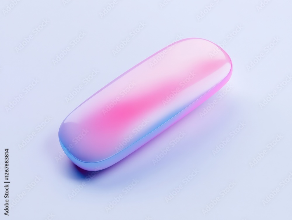 abstract elongated object with pink and blue gradients. abstract elongated object with pink and blue gradients.
