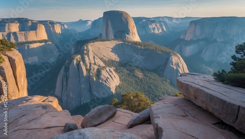 Breathtaking Mountain Landscape with Empty Space for Text Ideal for Nature and Adventure Themes