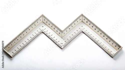 Double-Sided Metal Square Ruler photo