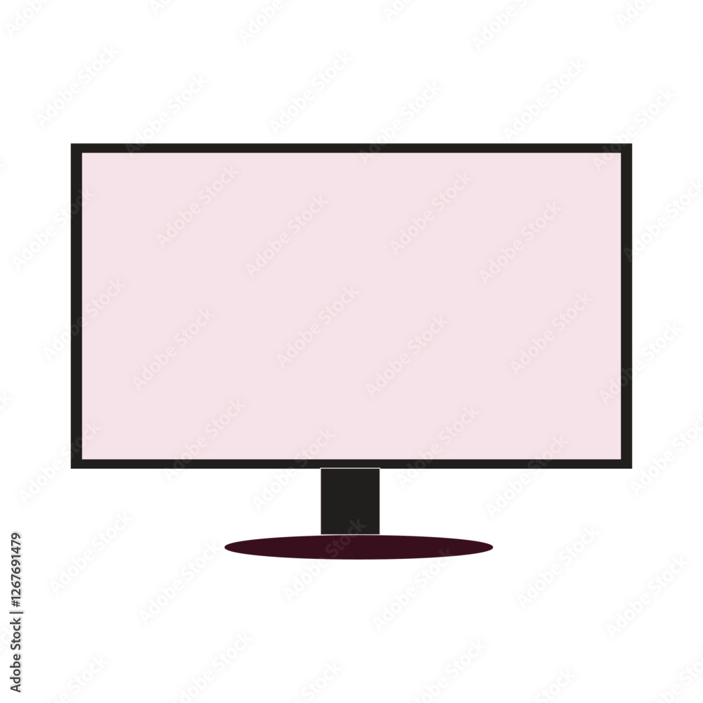 Vector and line art for LCD TV monitors Vector and line art for LCD TV monitors