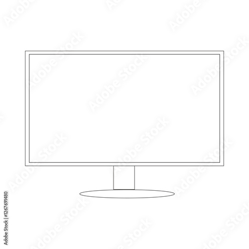 Vector and line art for LCD TV monitors