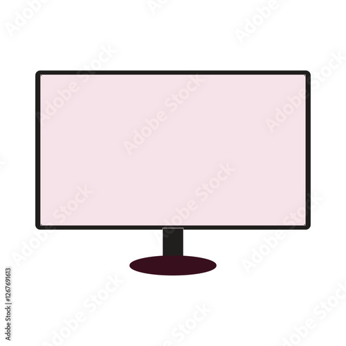Vector and line art for LCD TV monitors
