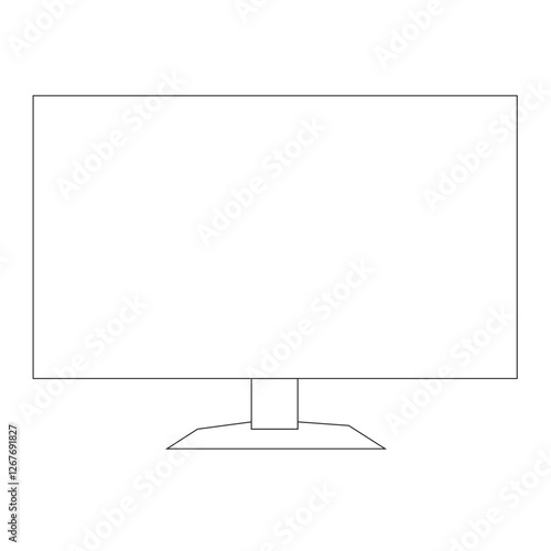 Vector and line art for LCD TV monitors