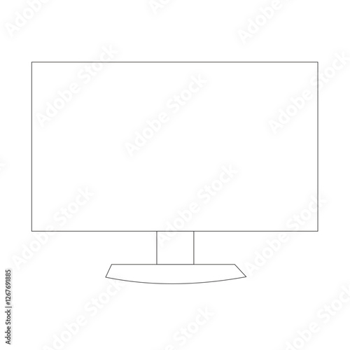Vector and line art for LCD TV monitors