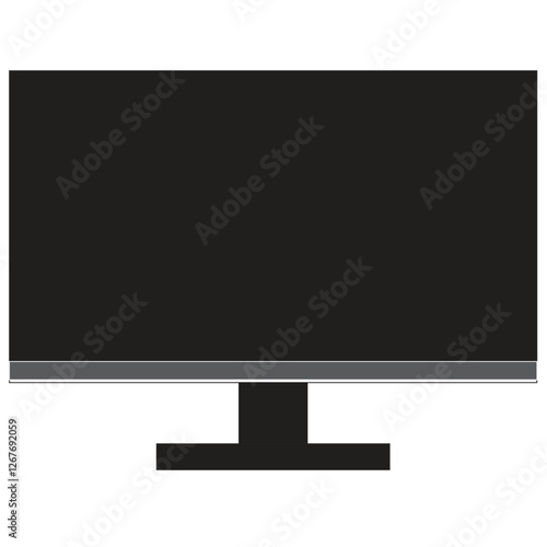 Vector and line art for LCD TV monitors
