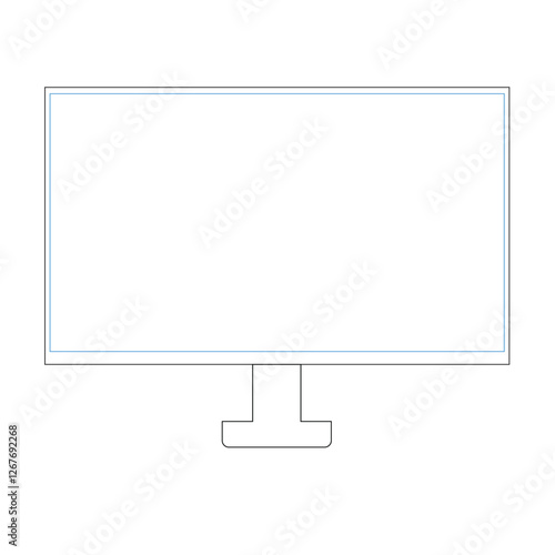 Vector and line art for LCD TV monitors