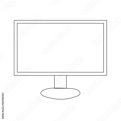 Vector and line art for LCD TV monitors