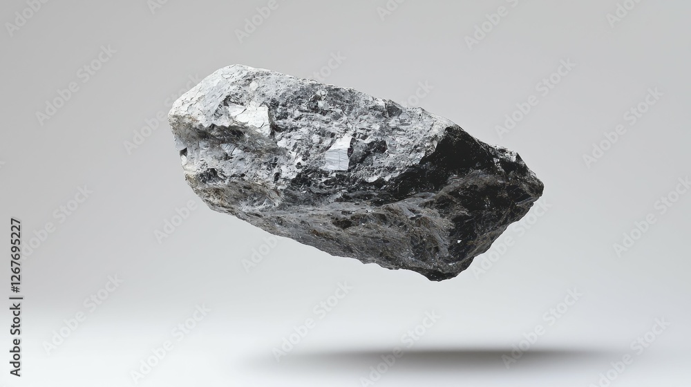 Floating Rock Mineral Sample Study Still Life Composition Artwork Floating Rock Mineral Sample Study Still Life Composition Artwork