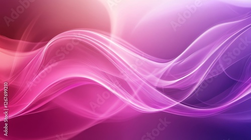 Wallpaper Mural Abstract Pink Purple Wave Background Art - Fluid pink and purple waves symbolize energy, movement, flow, serenity, and abstract beauty. Perfect for backgrounds or design elements Torontodigital.ca