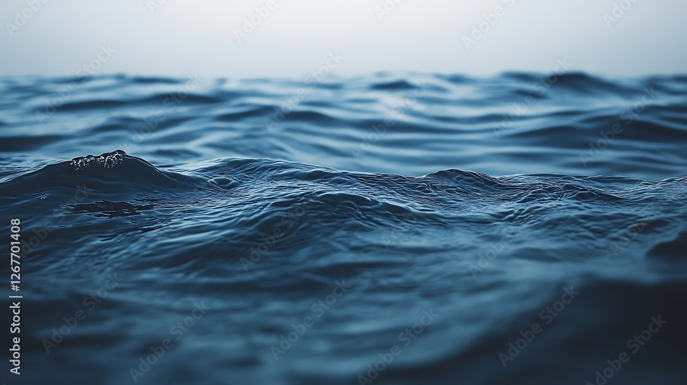 Deep Blue Ocean Waves Abstract Texture Deep Blue Ocean Waves Abstract Texture