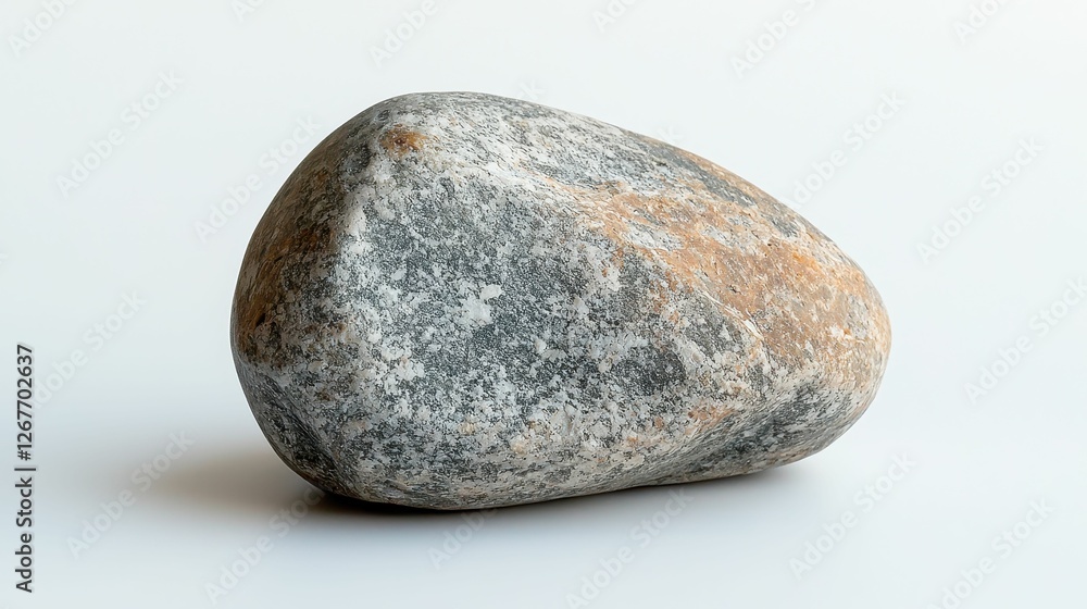 Single Smooth Polished Rock Formation Geological Specimen Simple Single Smooth Polished Rock Formation Geological Specimen Simple