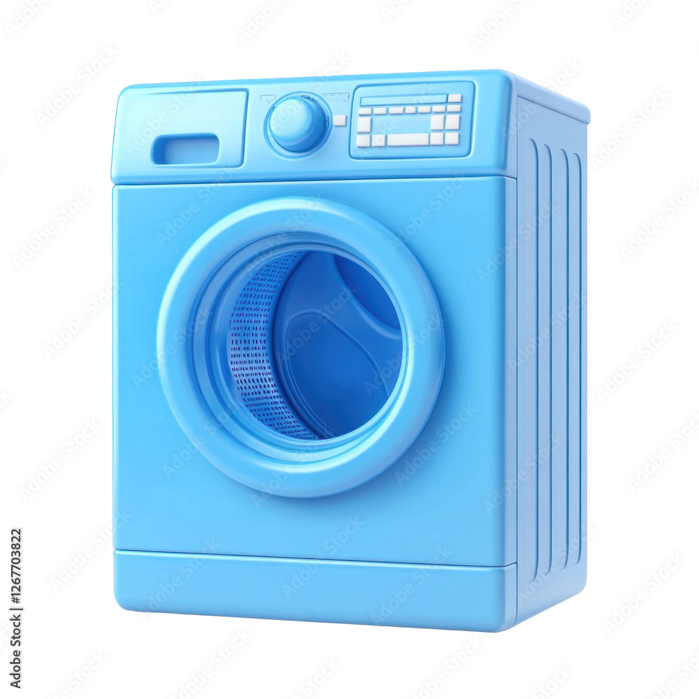 3d washing machine isolated on white background 3d washing machine isolated on white background
