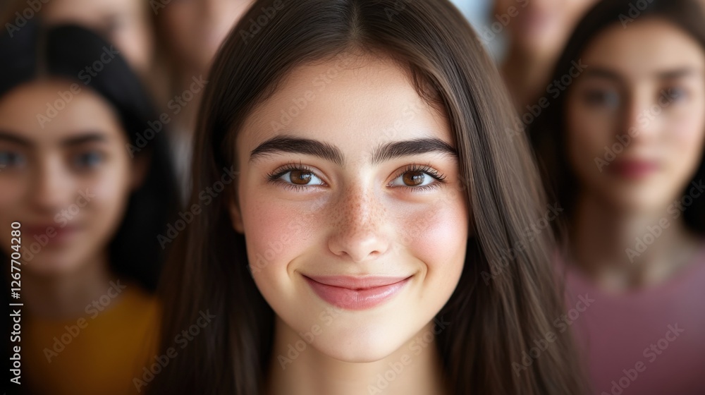 Portrait of a smiling young woman Portrait of a smiling young woman