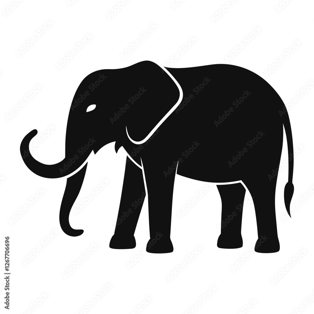 elephant silhouette vector elephant silhouette vector