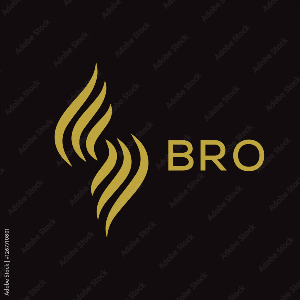 BRO Letter Initial Logo Design Template Vector Illustration BRO Letter Initial Logo Design Template Vector Illustration