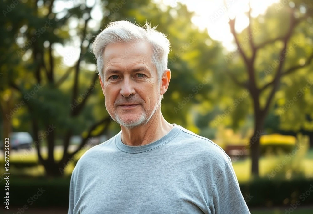 Old male outdoors in natural light Old male outdoors in natural light