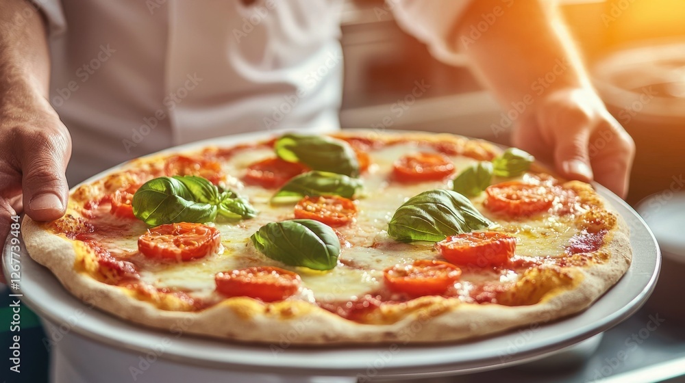 Artisan Pizza with Fresh Ingredients: Chef's Italian Cuisine Excellence in Culinary Arts Artisan Pizza with Fresh Ingredients: Chef's Italian Cuisine Excellence in Culinary Arts
