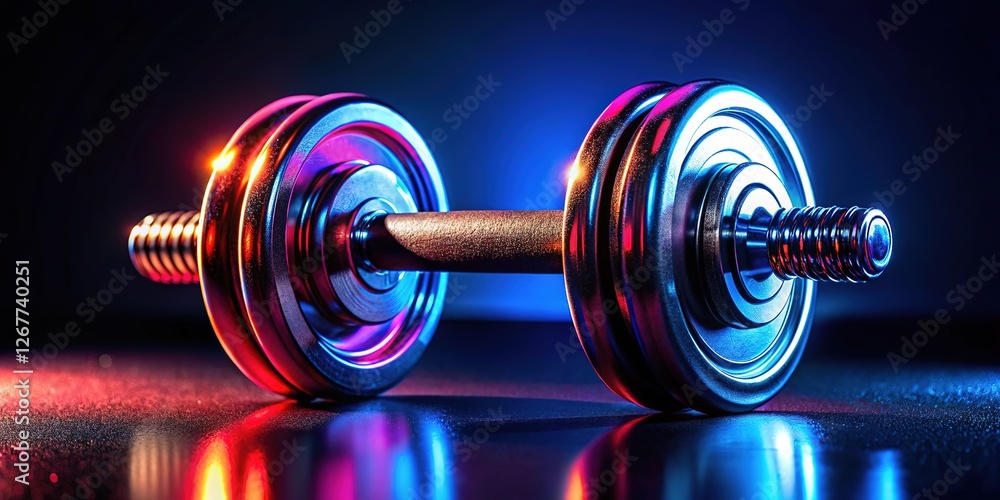 White background AI art of night dumbbells. White background AI art of night dumbbells.