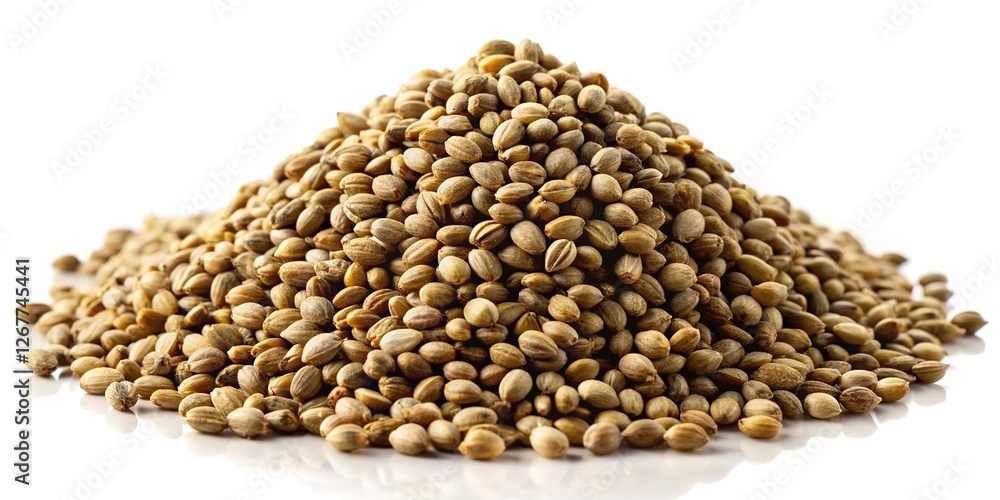 Documentary view: hemp seeds, a close-up study. Documentary view: hemp seeds, a close-up study.