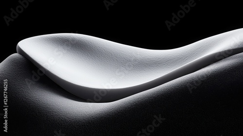 Solid Background with Gradient and Modern Aesthetic. Smooth white surface on textured black background.