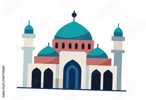 taj mahal vector illustration