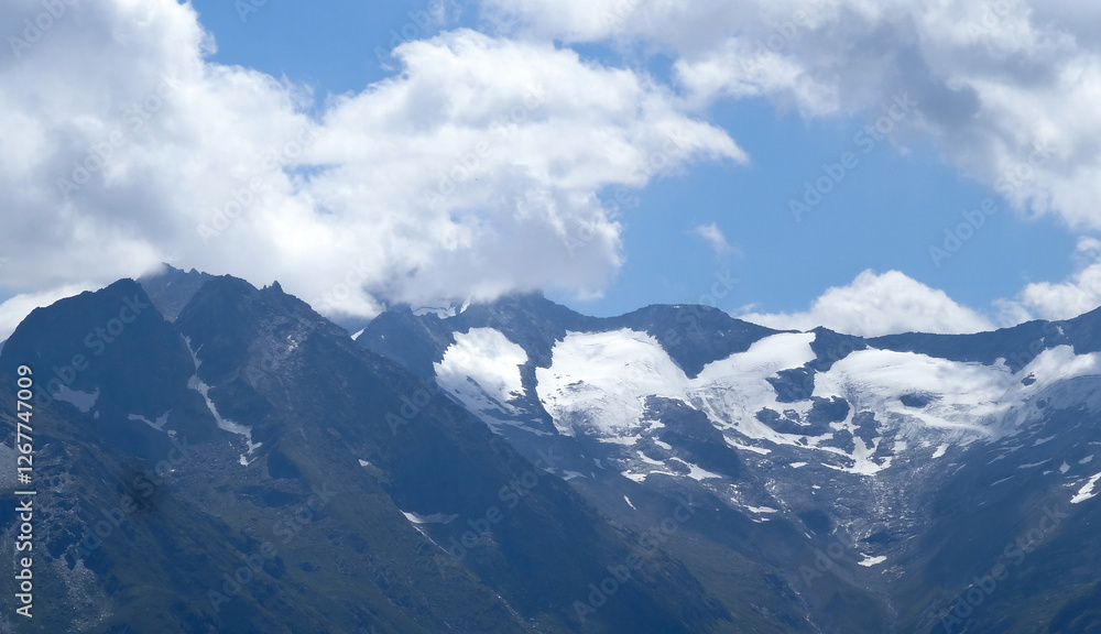 amazing mountains with clouds at Liechtenstein amazing mountains with clouds at Liechtenstein