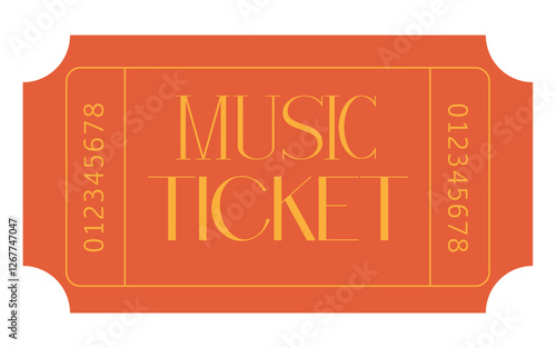 Ticket, Admit one ticket, music ticket