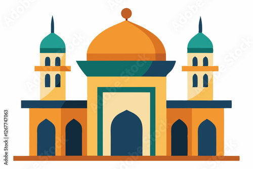 taj mahal vector illustration