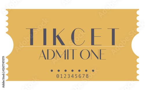 Admit one ticket, Retro Ticket