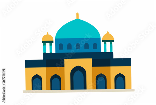 taj mahal vector illustration