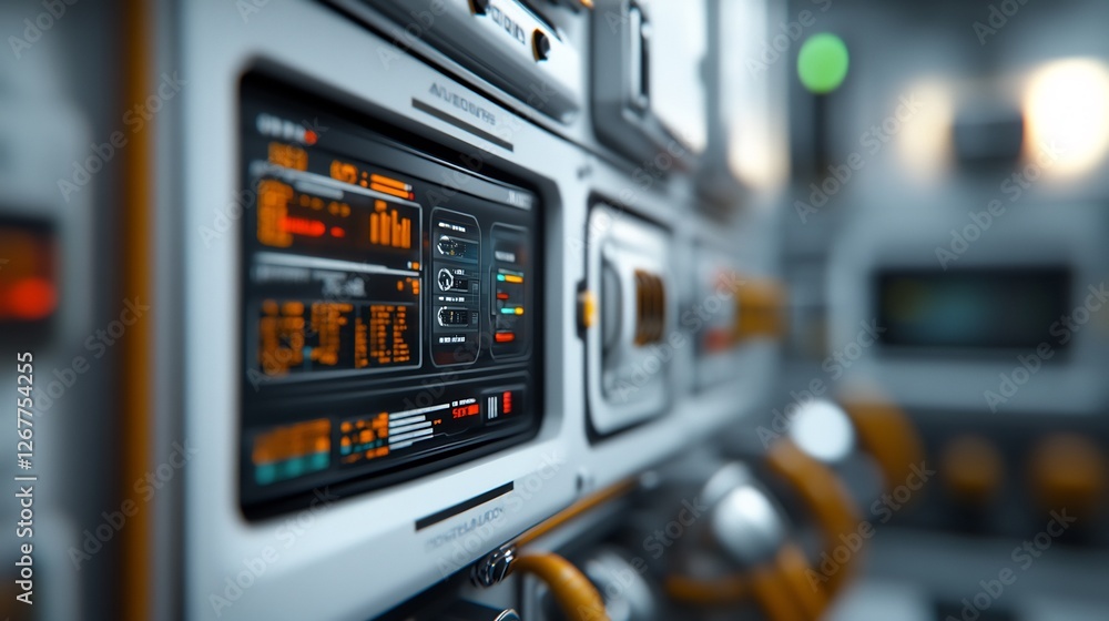 Futuristic Control Panel Interface Futuristic Control Panel Interface